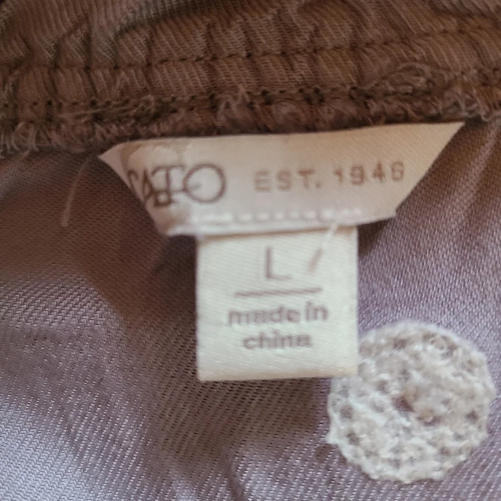 CATO Boho Dusty Lavender Hue Tiered Mini Dress with White Pom-Poms - Size L